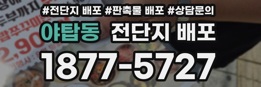 야탑동 전단지 배포