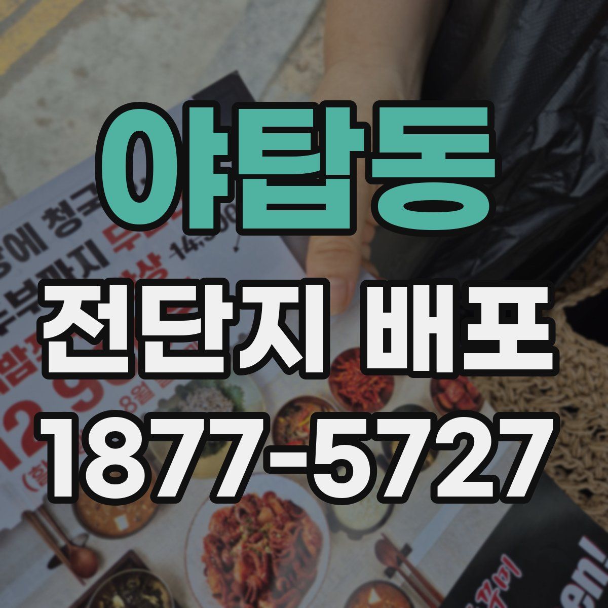 야탑동 전단지 배포