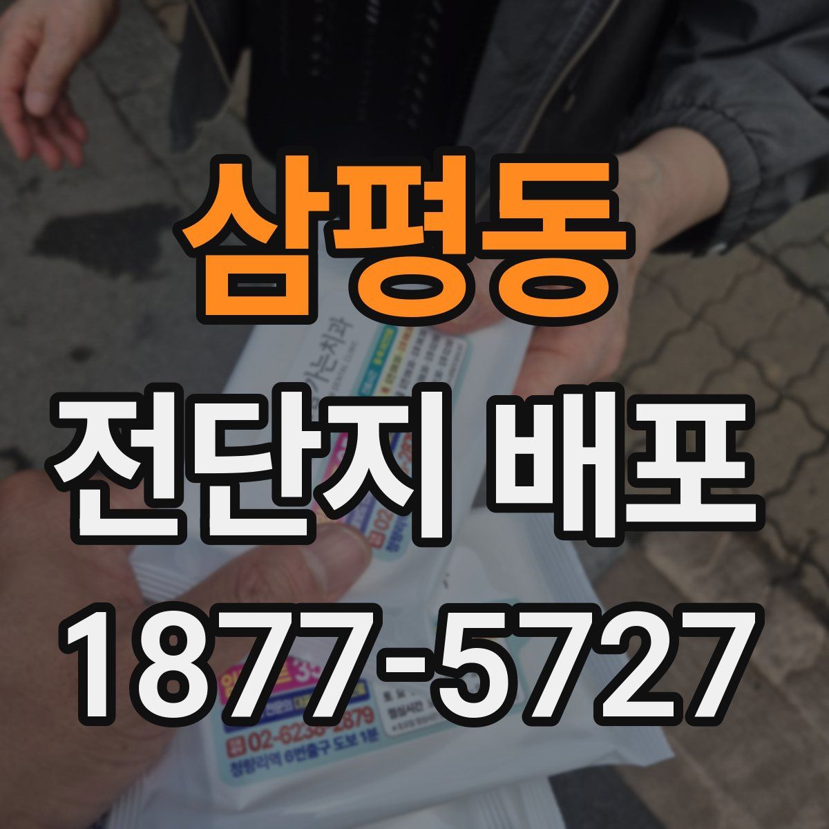 삼평동 전단지 배포