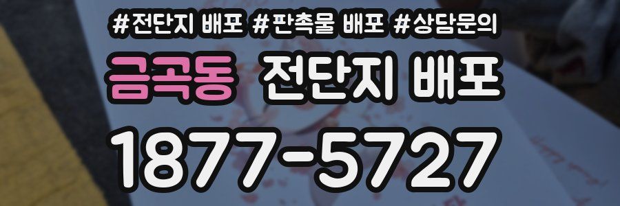 금곡동 전단지 배포