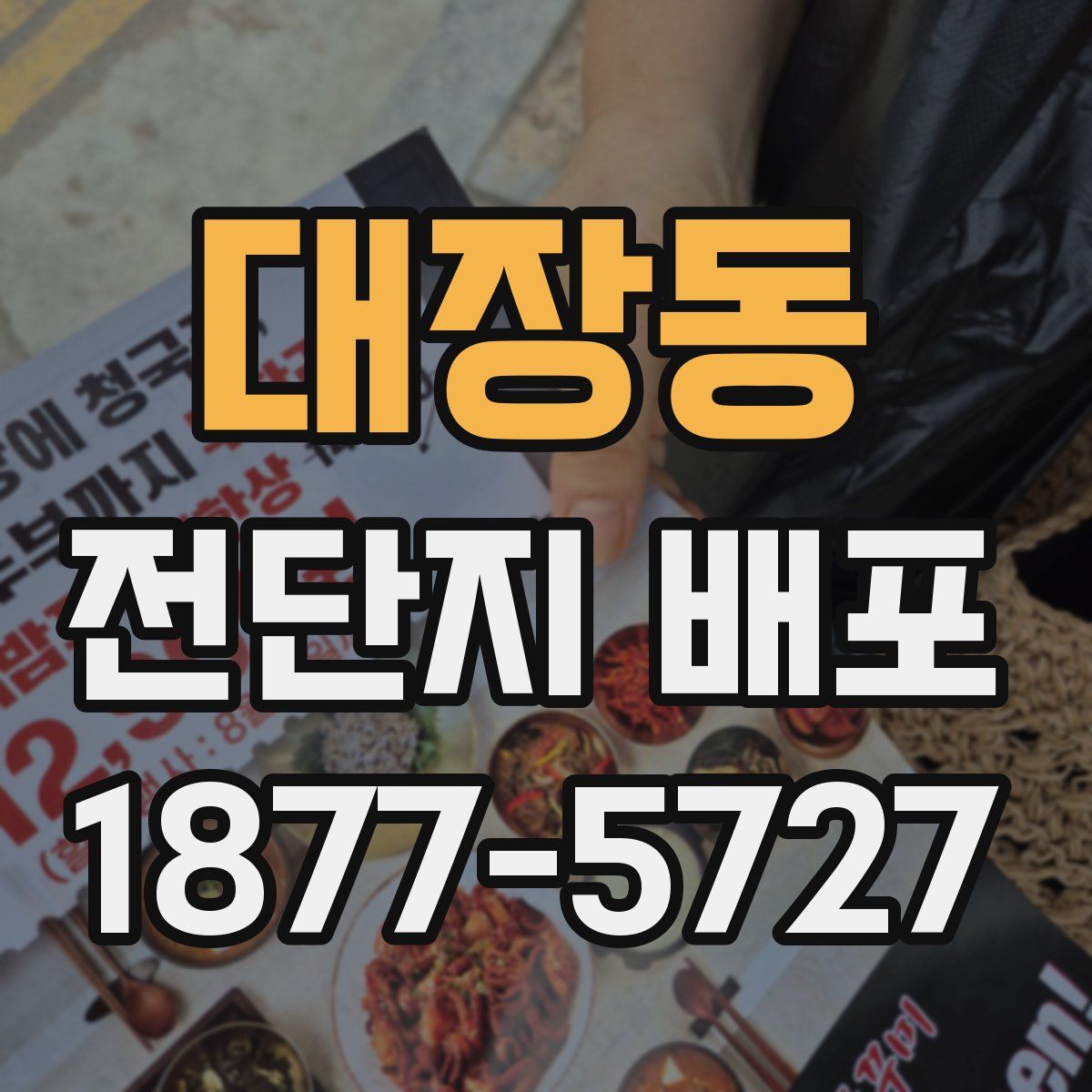 대장동 전단지 배포