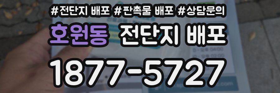 호원동 전단지 배포