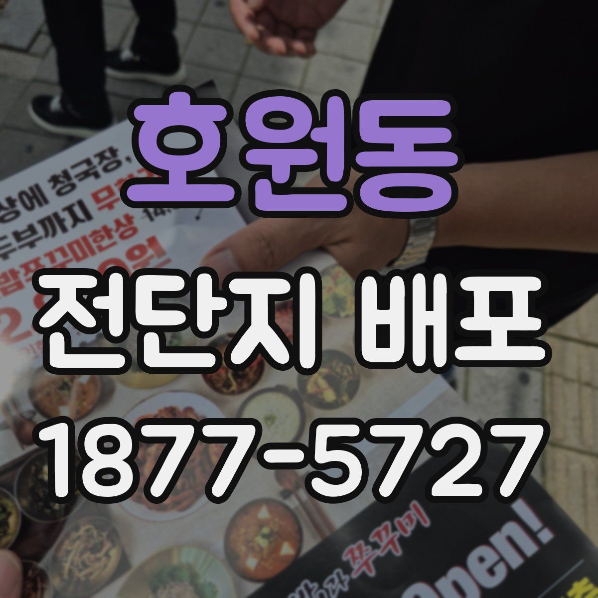 호원동 전단지 배포