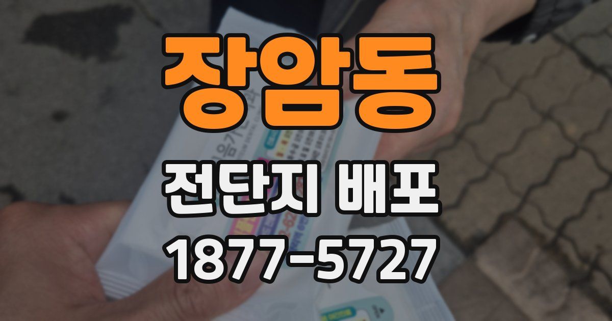 장암동 전단지 배포