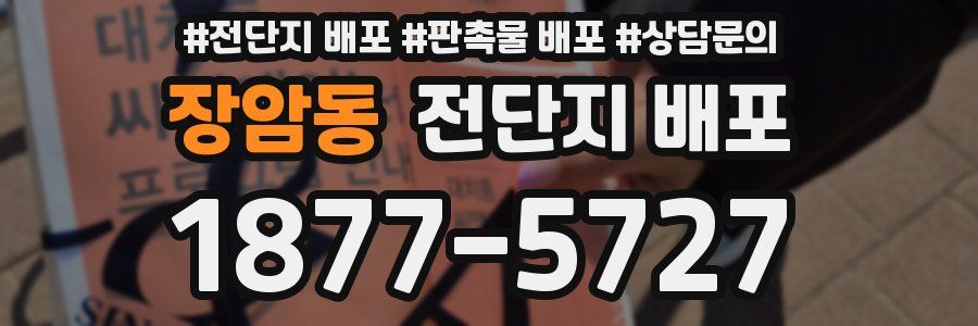 장암동 전단지 배포