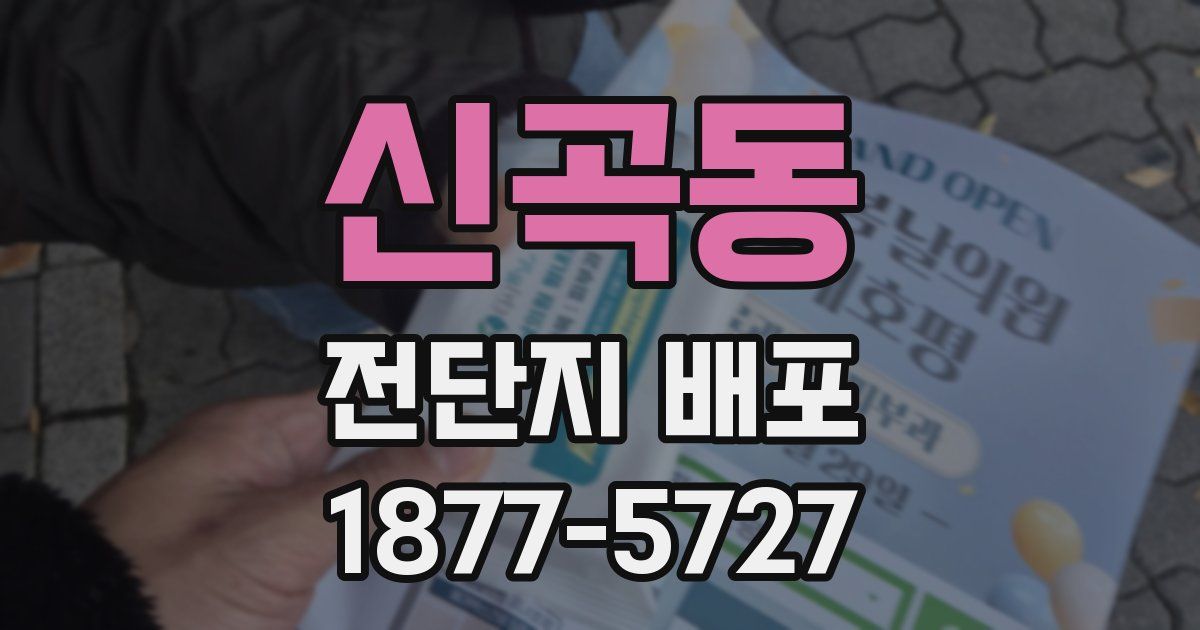 신곡동 전단지 배포