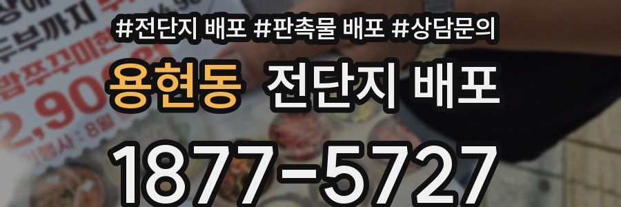 용현동 전단지 배포