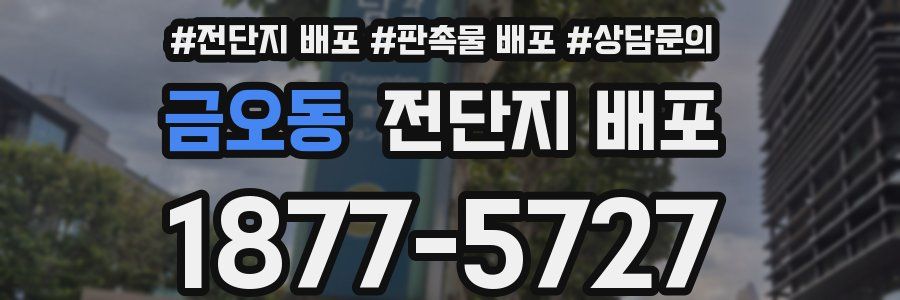 금오동 전단지 배포