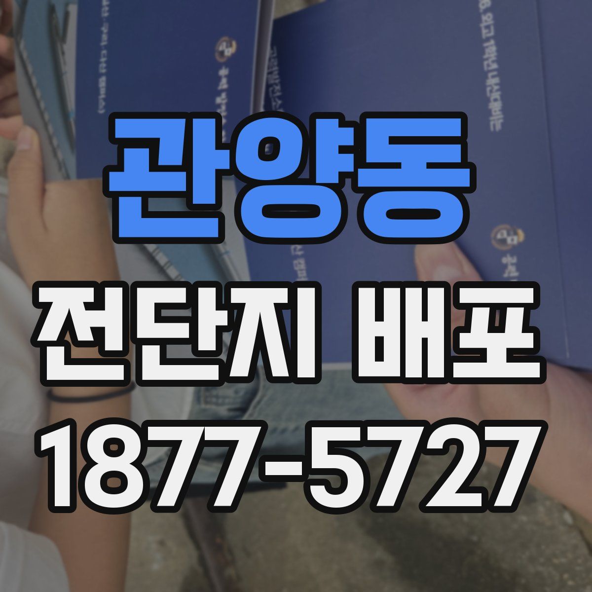 관양동 전단지 배포