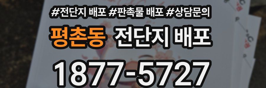 평촌동 전단지 배포