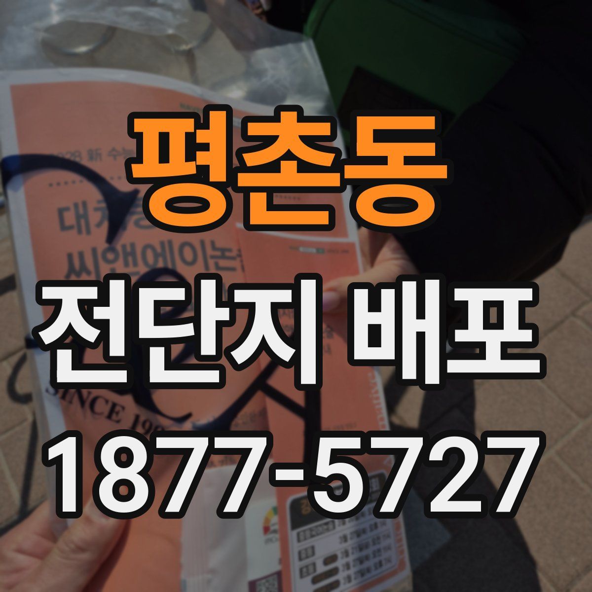 평촌동 전단지 배포