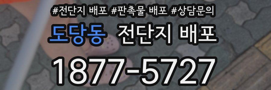 도당동 전단지 배포