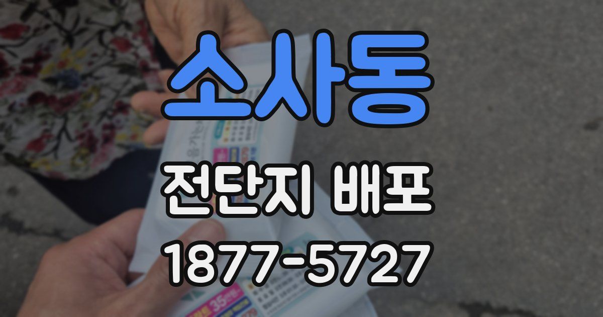 소사동 전단지 배포