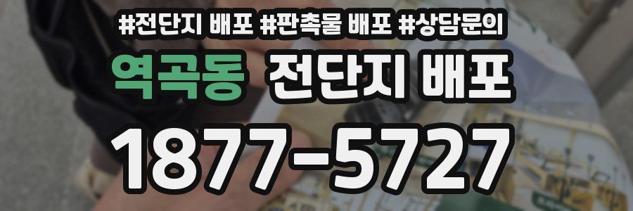 역곡동 전단지 배포