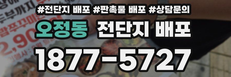 오정동 전단지 배포