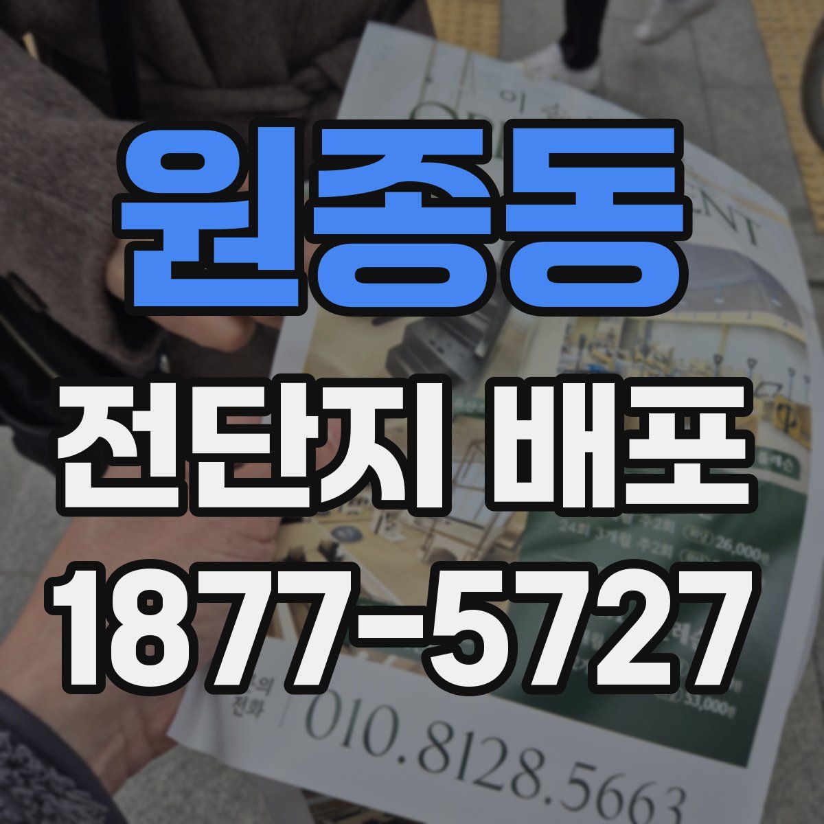 원종동 전단지 배포