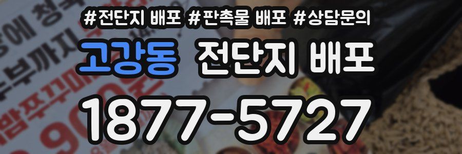 고강동 전단지 배포