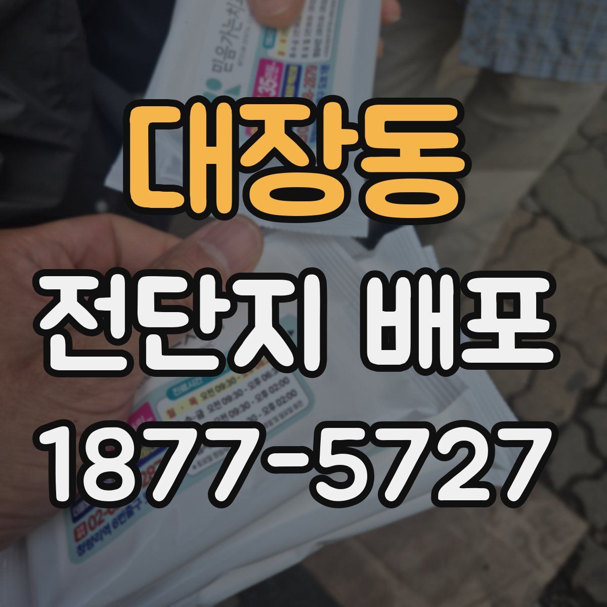 대장동 전단지 배포
