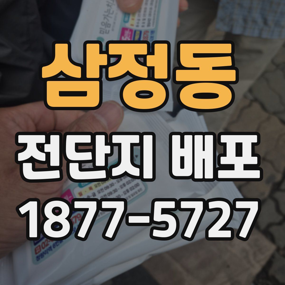 삼정동 전단지 배포