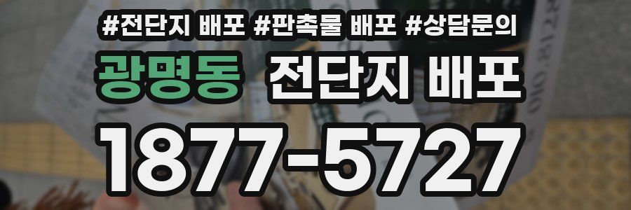 광명동 전단지 배포
