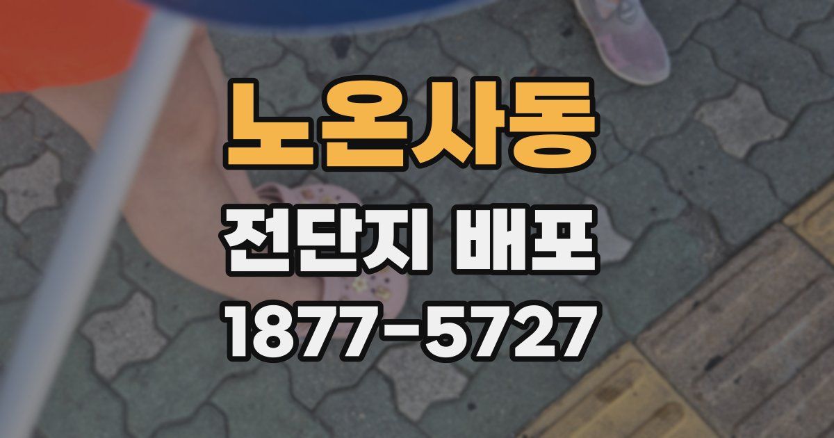 노온사동 전단지 배포