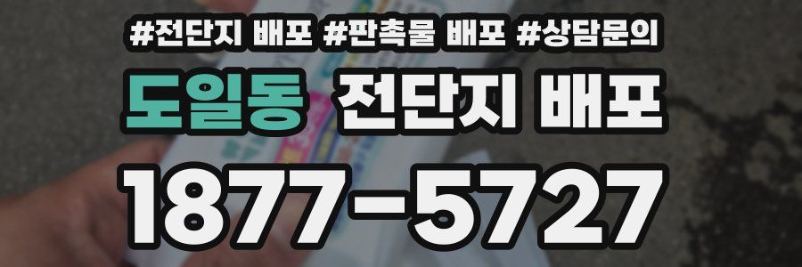 도일동 전단지 배포