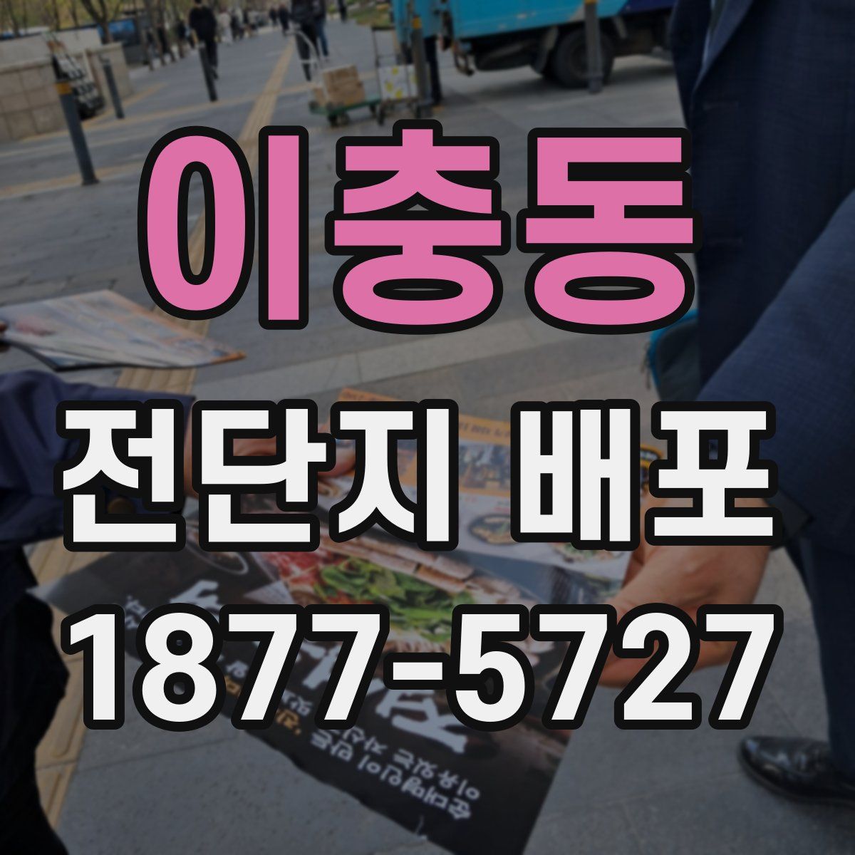 이충동 전단지 배포