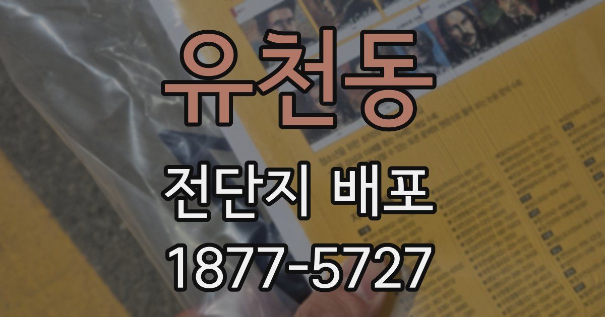 유천동 전단지 배포