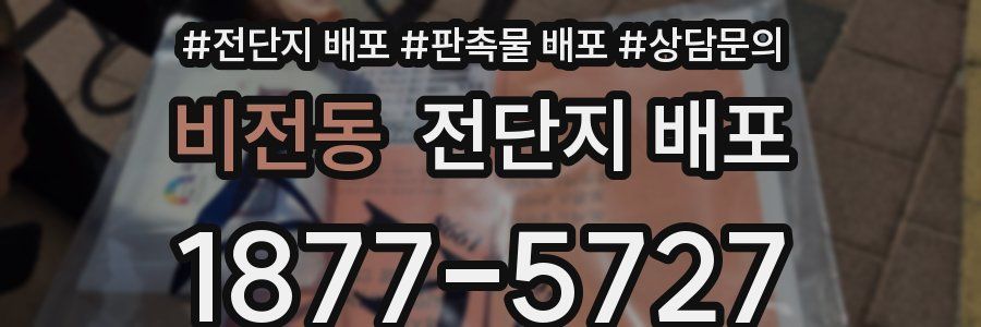 비전동 전단지 배포