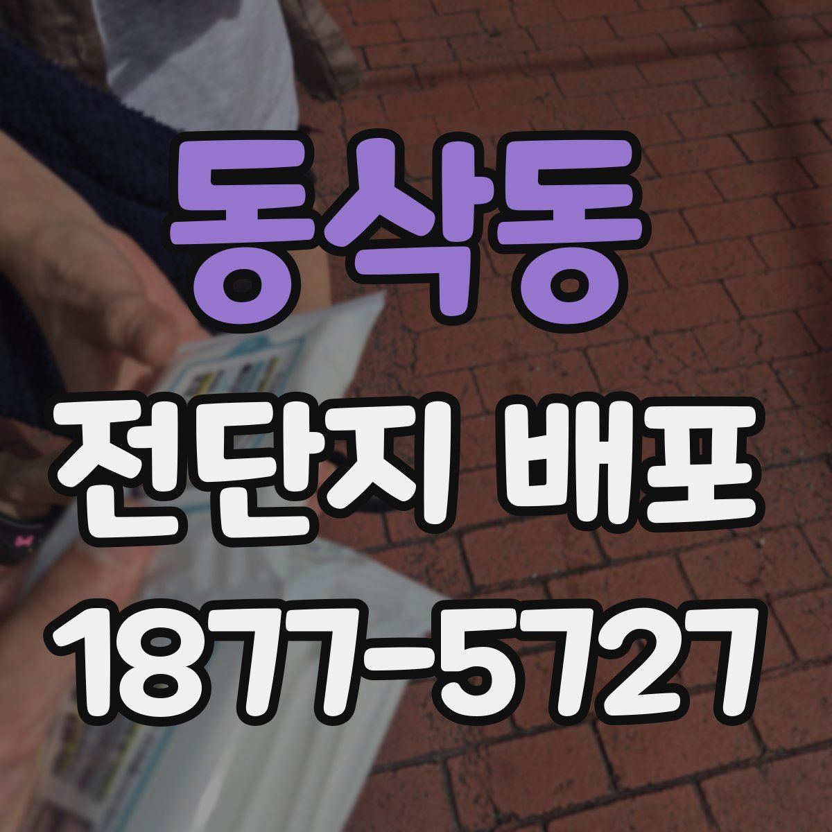 동삭동 전단지 배포