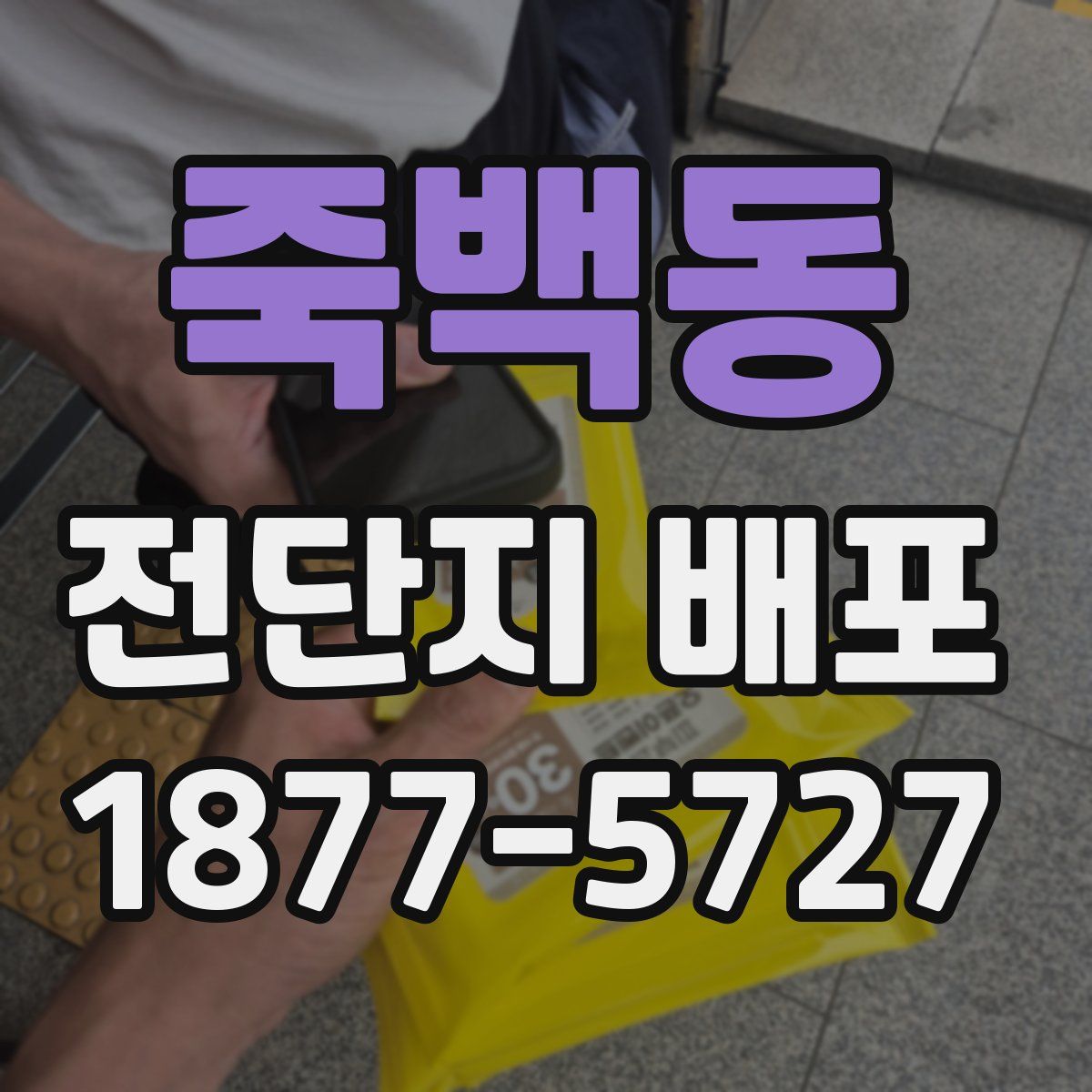 죽백동 전단지 배포