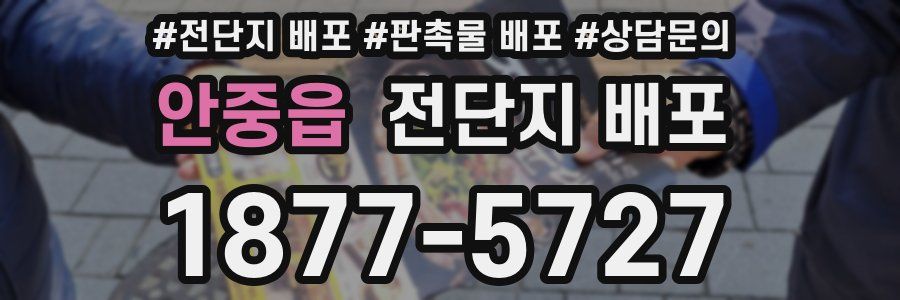 안중읍 전단지 배포