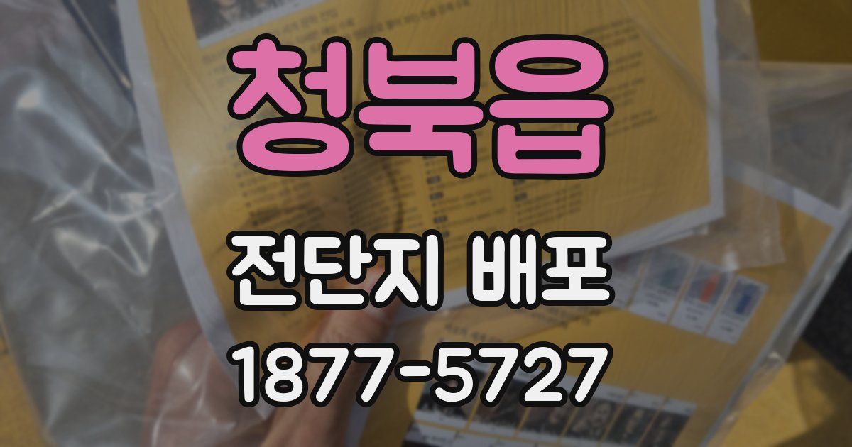 청북읍 전단지 배포