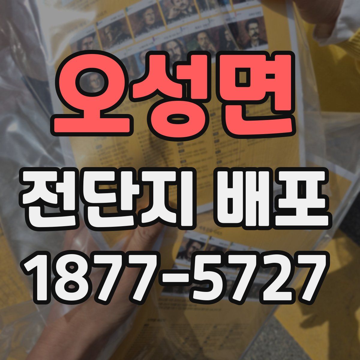 오성면 전단지 배포