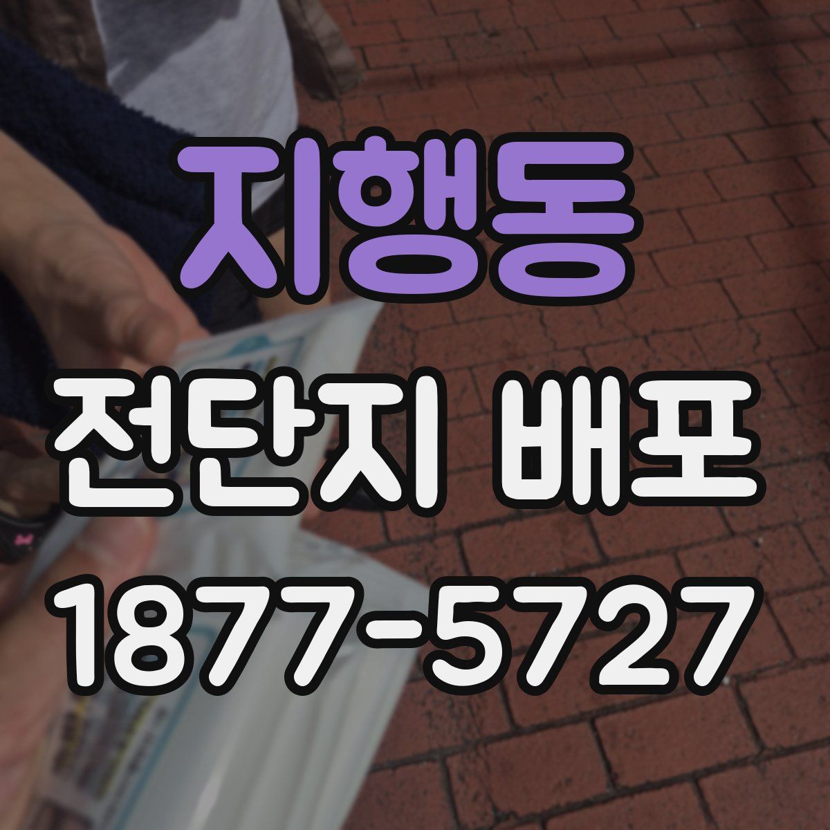 지행동 전단지 배포