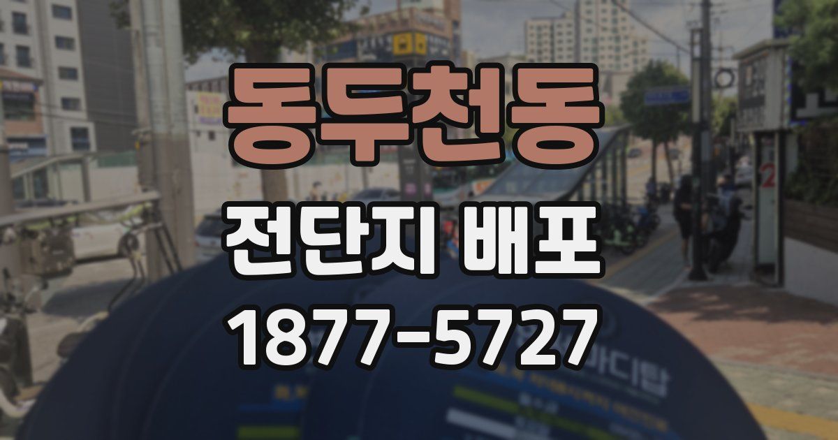 동두천동 전단지 배포