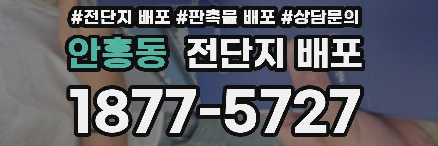 안흥동 전단지 배포