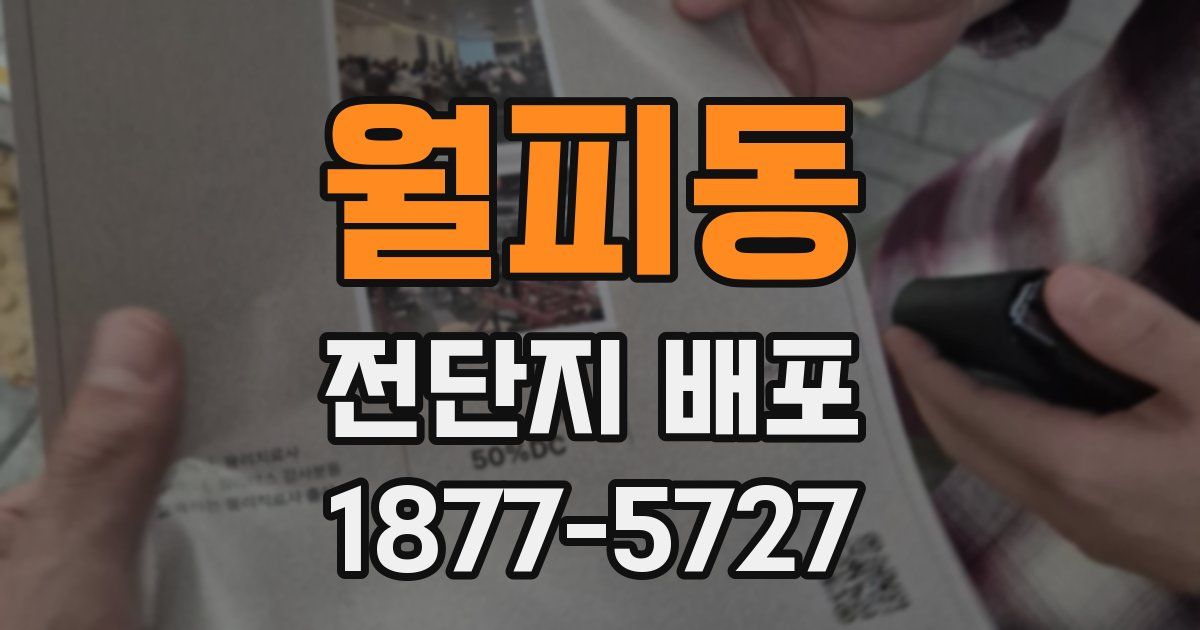 월피동 전단지 배포