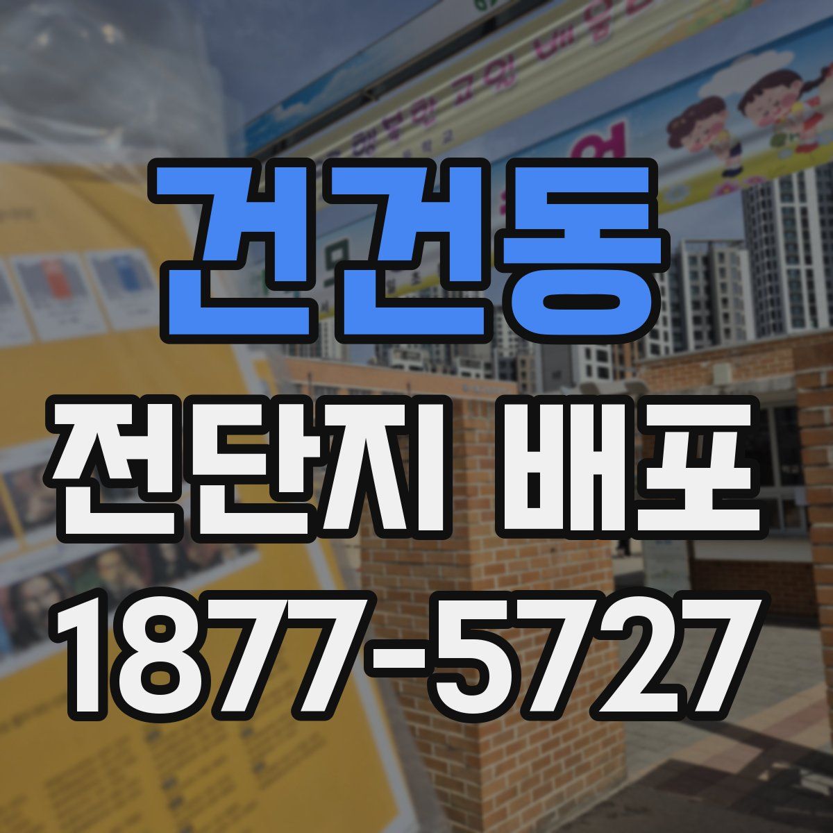 건건동 전단지 배포