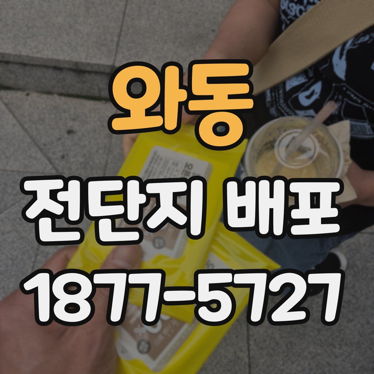 와동 전단지 배포