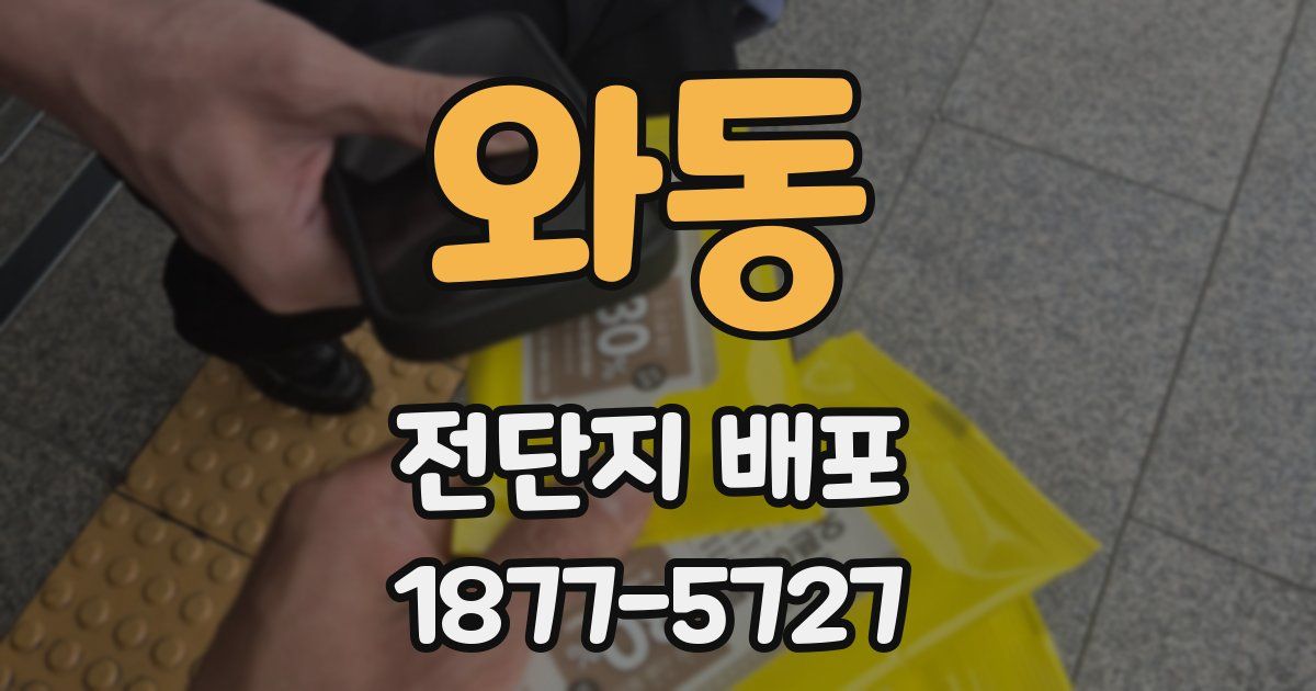 와동 전단지 배포