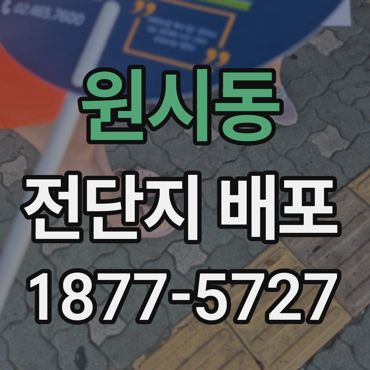 원시동 전단지 배포