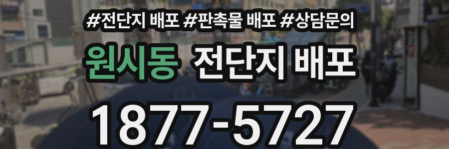 원시동 전단지 배포