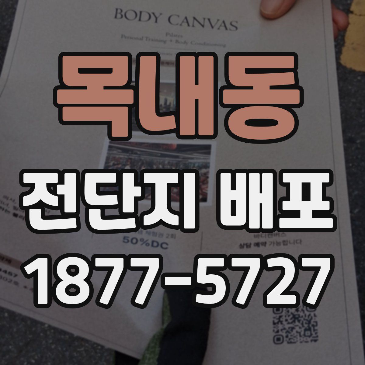 목내동 전단지 배포