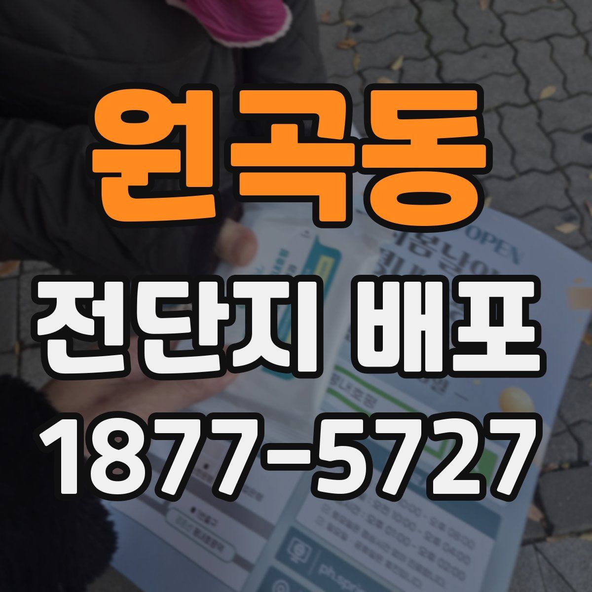 원곡동 전단지 배포