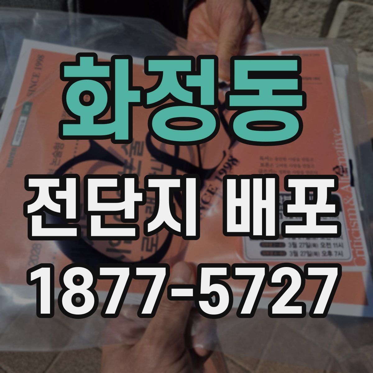 화정동 전단지 배포