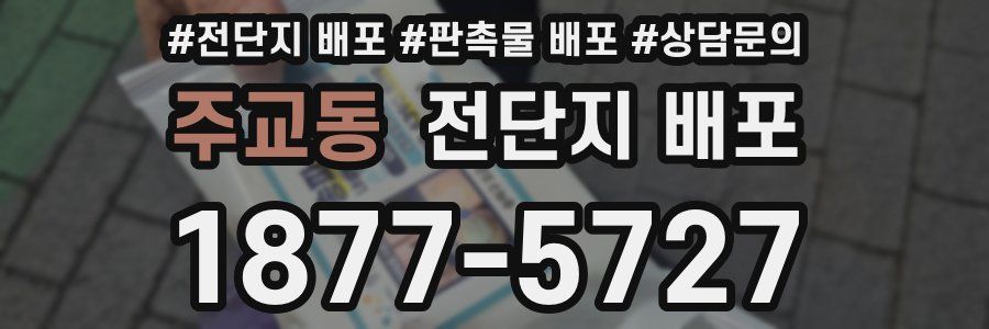 주교동 전단지 배포