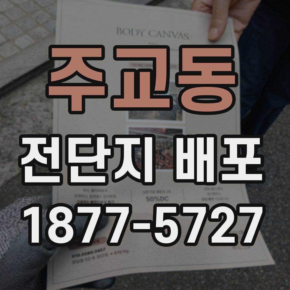 주교동 전단지 배포