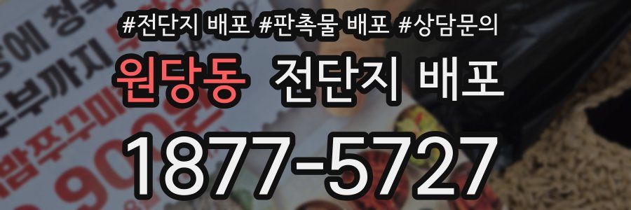 원당동 전단지 배포