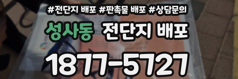 성사동 전단지 배포
